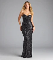 Jessie Sweetheart Mermaid Sequin Formal Dress