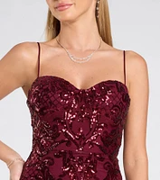 Jessie Sweetheart Mermaid Sequin Formal Dress