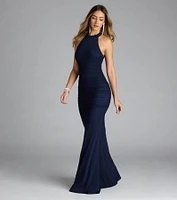 Stefania Lace Open Back Mermaid Formal Dress
