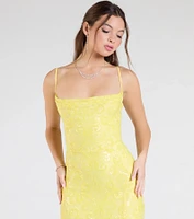 Gabrielle Formal Sequin Long Dress