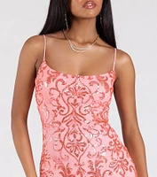 Khloe Strappy Back Mermaid Sequin Formal Dress