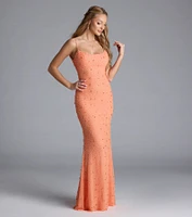 Amara Corset Mermaid Sequin Formal Dress