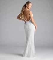 Amara Corset Mermaid Sequin Formal Dress