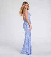 Bethanie Formal Sequin V-Neck Mermaid Dress