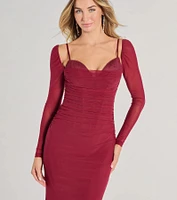 Kennedy Long Sleeve Corset Mermaid Formal Dress