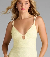 Capriana V-Neck Mermaid Bead Sequin Formal Dress