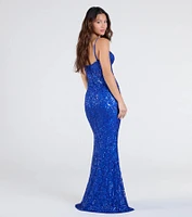 Rosalia Sweetheart Mermaid Sequin Formal Dress