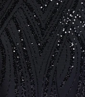 Kailey Lace-Up Mermaid Sequin Beaded Formal Dress