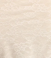 Kristana Corset Slit Mesh Lace Formal Dress