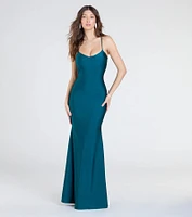 Mindy Strappy Back Mermaid Formal Dress