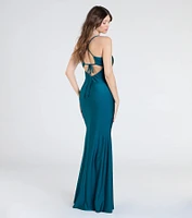 Mindy Strappy Back Mermaid Formal Dress