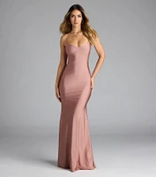 Mindy Strappy Back Mermaid Formal Dress
