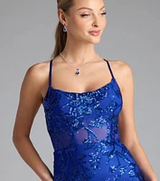 Artemis Open Back Mermaid Sequin Formal Dress