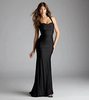 Nadia Lace-Up Mermaid Formal Dress