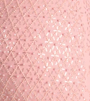 Sophina Cold Shoulder Pearl Beaded Sequin Formal Dress