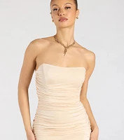Georgina Strapless Lace-Up Mermaid Formal Dress