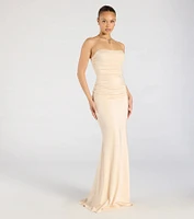 Georgina Strapless Lace-Up Mermaid Formal Dress