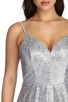 Mira Glitter Glow Ball Gown