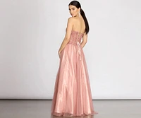 Jaime Floral Mesh Ball Gown