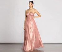 Jaime Floral Mesh Ball Gown
