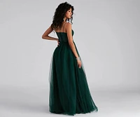 Hailey Formal Lace Bustier Dress