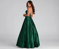 Milana Formal Sleeveless Satin Ball Gown