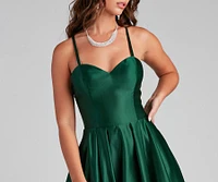 Milana Formal Sleeveless Satin Ball Gown