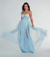 Hailey Formal Lace Bustier Dress