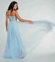 Hailey Formal Lace Bustier Dress
