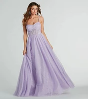 Tia Sweetheart Lace Applique A-Line Ball Gown
