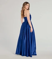 Ruth Strapless Sweetheart A-Line Satin Ball Gown