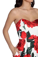 Alayah Floral Satin Ball Gown