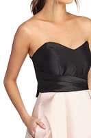 Mina Satin And Lace Ball Gown