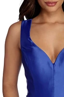 Nadia Satin Ball Gown Dress