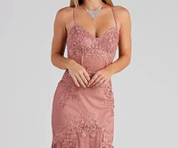 Jenika Formal Embroidered Ball Gown