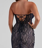 Julianna Strapless Lace Formal Dress