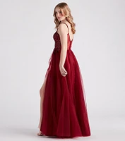 Isabelle Rhinestone Embroidered A-Line Formal Dress