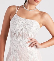 Annalee Lace Corset Mermaid Gown