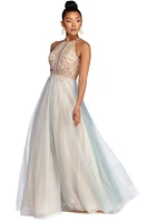 Shauna Beaded Tulle Ball Gown