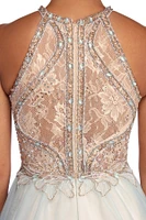 Shauna Beaded Tulle Ball Gown