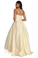 Dahlia Sweetheart Satin Ball Gown