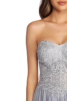 Payson Embroidered Chiffon Ball Gown