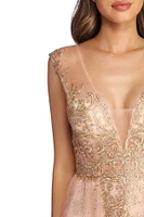 Maryanne Beaded Tulle Ball Gown