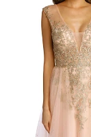 Maryanne Beaded Tulle Ball Gown