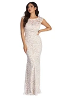 Allie Formal Floral Lace Dress
