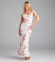 Now Bloom Open Back Floral Maxi Dress