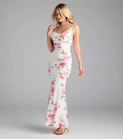 Now Bloom Open Back Floral Maxi Dress