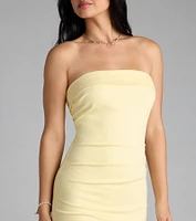 Simply Fab Ponte Knit Midi Tube Dress