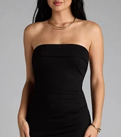 Simply Fab Ponte Knit Midi Tube Dress