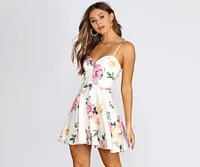 Major Floral Moment Skater Dress